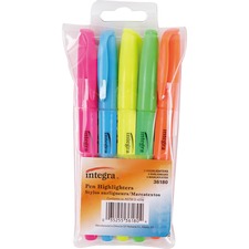 Integra Pen Style Fluorescent Highlighters ITA36180