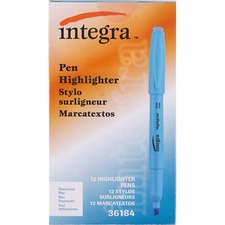 Integra Pen Style Fluorescent Highlighters ITA36184