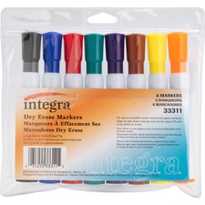 Integra Chisel Point Dry-erase Markers ITA33311