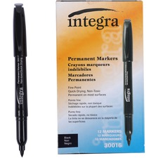 Integra Permanent Fine Point Markers ITA30016