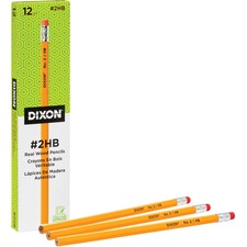 Dixon Woodcase No.2 Eraser Pencils DIX14402