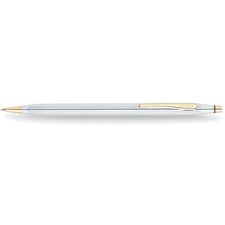 Cross Classic Century Medalist Chrome 23KT Gold Plated Appointments Ballpoint Pen CROC3302