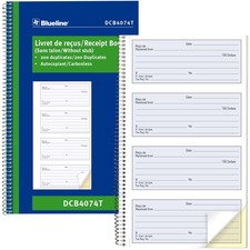 Blueline Receipt Book BLIDCB4074T