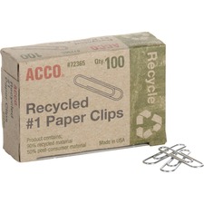 ACCO Recycled Paper Clips ACC72365