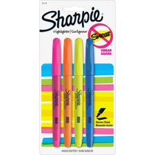 Sharpie Accent Highlighters with Smear Guard SAN27174PP