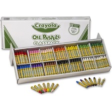 Crayola 12-Color Oil Pastel Classpack CYO524629