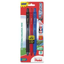 Pentel EnerGel-X Retractable Liquid Gel Pen PENBL107BP3M