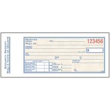 Adams Security Receipt Book ABFADCS27B