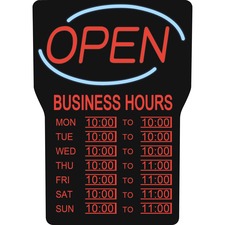 Royal Sovereign Business Hours Open Sign RSIRSB1342E