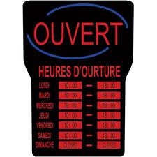 Royal Sovereign LED Open with Business Hours Sign French RSIRSB1342F