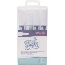 Deflecto Wet Erase Markers DEFSMA510V4WT