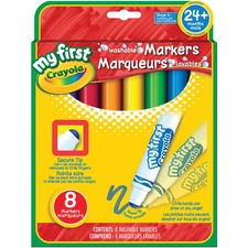 Crayola Markers, Round Tip Washable 8 ct - My First CYO806813