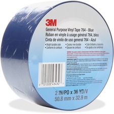 3M General Purpose 764 Vinyl Tape MMM7642X36BLU