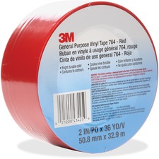 3M General Purpose 764 Vinyl Tape MMM7642X36RED