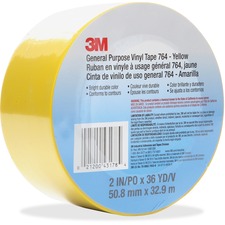 3M General Purpose 764 Vinyl Tape MMM7642X36YLW
