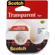 Scotch Gloss Finish Transparent Tape MMM144ESF