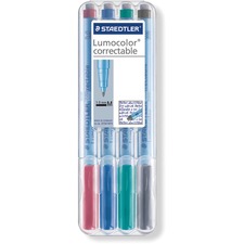 Lumocolor Medium Point Dry-Erase Markers STD305MWP4