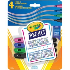 Crayola Metallic Outline Markers CYO560474