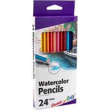 Pentel Arts Watercolor Pencil Set - Assorted Colors, 24-Pack PENCB924