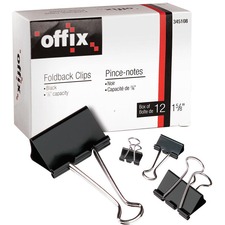 Offix Foldback Clips 3/4" (cap. 3/8") NVX345074