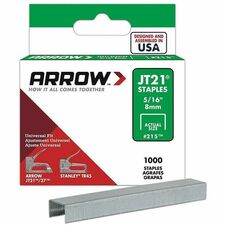 Arrow 5/16" Staples For JT21/JT27 Tacker 1M/BX ARR21524