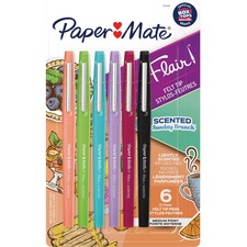 Paper Mate Flair Scented Markers Assorted Colours 6/pkg PAP2125407