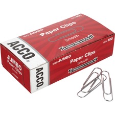 ACCO Economy Jumbo Smooth Paper Clips ACC72580