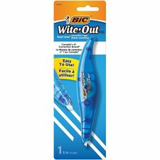 BIC Wite-Out Brand Exact Liner Correction Tape, 6.1 Metres, 1-Count Pack of white Correction Tape, Fast, Clean and Easy to Use Tear-Resistant Tape Office or School Supplies BICWOELP11