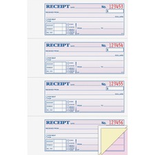 Adams Tapebound 3-part Money Receipt Book ABFTC1182