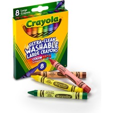 Crayola Kid's 8 Count Large Washable Crayons CYO523280